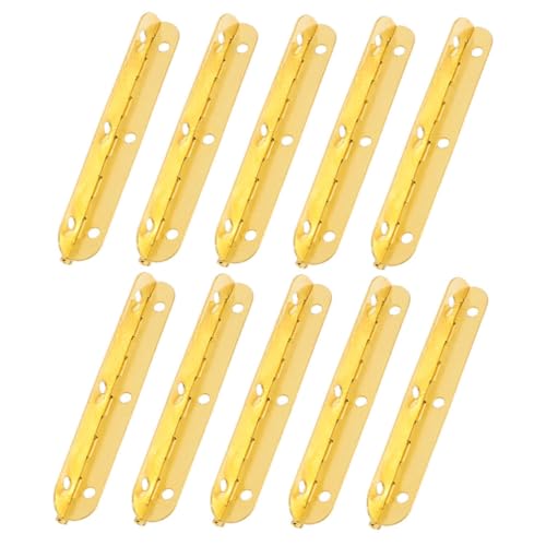 PartyKindom 10pcs Small Hinges Piano Hinge for Crafts Box Heavy Duty Wooden Box Drawer DIY Projects