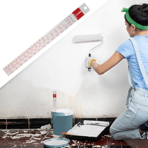 Car Paint Measuring Scale Mixing Ruler 2:1 & 4:1 Easy Mixing Aluminium Alloy Car Coating Color for Vehicle Painting, Large