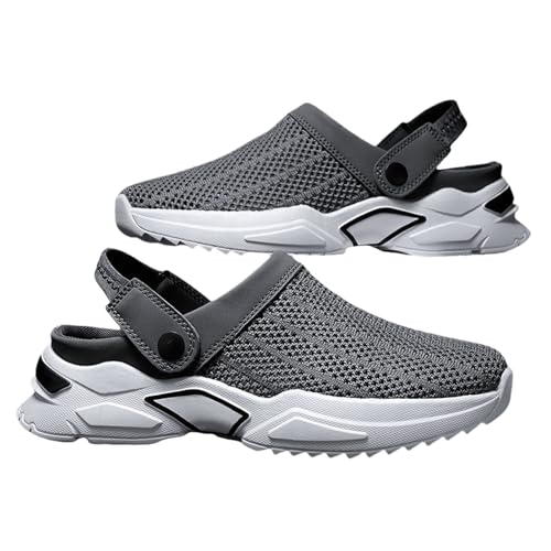 Men's Orthopedic Hollow-Out Summer Sandals for Plantar Fasciitis - Arch Support, Thick Sole Slip-On, Non-Slip Lightweight Beach Shoes