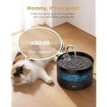Cat Water Fountain: Dog Bowl Fountains - Automatic Pet Dispenser - Dogs Drinking Waterer Bowls Indoor - Auto Watering Dish Supplies - Easy Cleaning Animal Machine - Quiet 67oz/2L Kitty Drink Fountain - Image 5