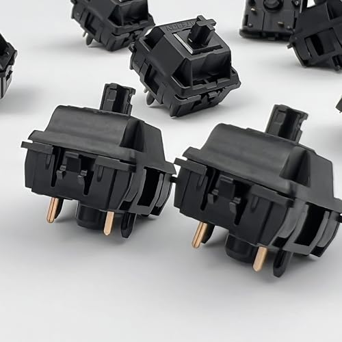 Image of Gateron Oil King V2 Pre-Lubed Smooth Linear Keyboard Switches,45 Pcs | 5-Pin 55gf,60 Million Keystroke Lifespan,Compatible MX Mechanical Keyboards,DIY Custom Mod Parts