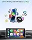 Spedal CarPlay Wireless Adapter Android Auto, Mini Stabiler Kabelloses CarPlay Adapter mit USB C/A Kabel, Plug und Play, kompatibel mit iPhone iOS 10+ & Autos mit Wired CarPlay (Grau)