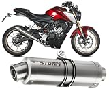 Scarico Moto Completo catalizzato Storm by Mivv Gp acciaio inox Compatibile Con Honda Cb 125 R 2021 > 2023