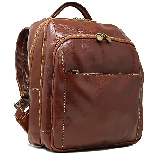 Floto Venezia Leather Backpack – Italian Handmade Full-Grain Leather Bag