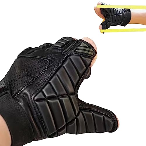 tetotak Frameless Slingshot Shooting Glove, Black, XL