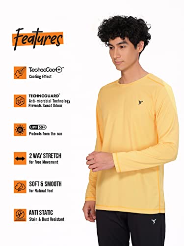 Image of TECHNOSPORT Men's Slim Fit T-Shirt - (MTOR17) Pack of 1