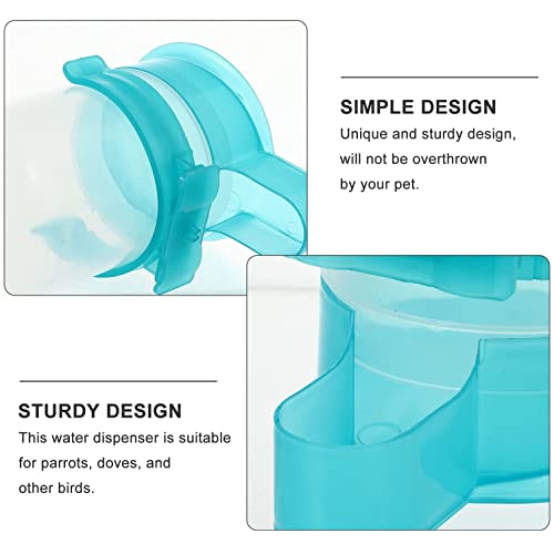 Mangeoires automatiques pour oiseaux – Distributeur d'eau et distributeur d'eau pour perroquets, perruches, calopsittes et inséparables – Lot de 3