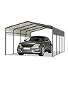 13x20ft Heavy-Duty Metal Carport, Galvanized Steel Shelter for Tractors, Trucks & RVs, Heavy Duty Carport Canopy with 2800lbs Snow Load & 12 Wind Rating