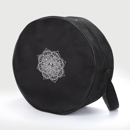 Bolsa de rueda de yoga con diseño de mandala negro y gran capacidad de 36x14cm 3