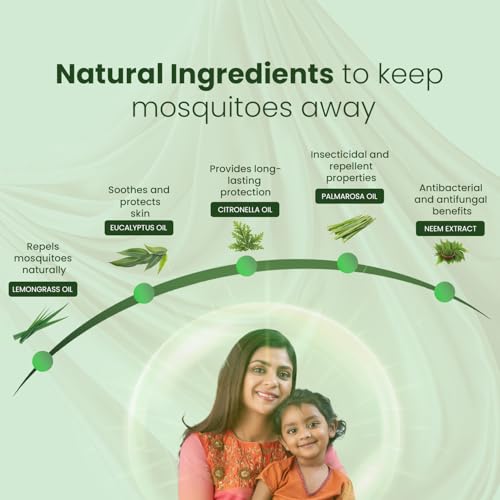 Babyorgano Mosquito Repellent Spray for Babies | 100% Protection from Mosquitoes, Fleas & Ants | With Natural Citronella, Eucalyptus & Lemongrass Oil Free from DEET | 6+ months | 100ml