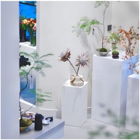 Stackable Square Display Pedestal Stand - Versatile Pillars for Clothing, Bridal Shops & Shoes - 30x30x50 cm (12x12x20 in) - Perfect Event Decor Risers