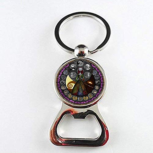 Halloween Bottle OpenerHandmade Nightmare Before Christmas Glass Bottle Opener