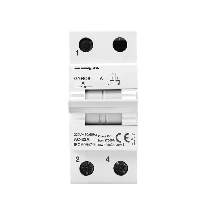 Disjoncteur de verrouillage 125A GYHO8 1P commutateur transfert manuel ATS rail DIN