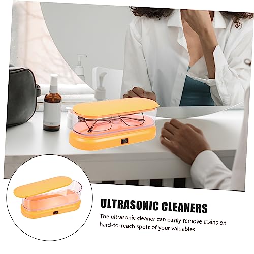 CANIGHT Caixa Máquina De Lavar Óculos Recipiente De Limpeza Caixa De Dentadura Escova De Dentadura L
