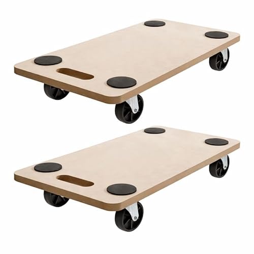 SCHEPERS (2Stück) Rollbrett Transportroller Möbelroller Roller für Möbel Transporter Tischtransportwagen max. 200kg