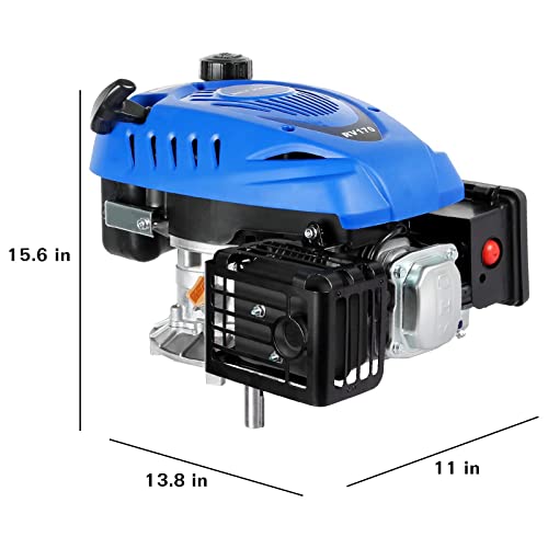 Bilt Hard Gas Engine Vertical Shaft, 173Cc 4.4 Hp 4-Stroke Gas Motor, Replacement Engine For Lawn Mower, Epa & Carb Compliant #TOP4