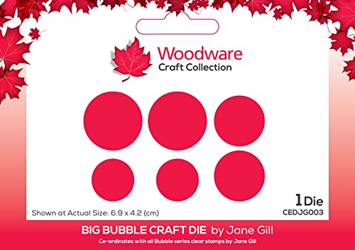 Woodware Jane Gill-Big Bubble-Craft Matrice de découpe Métal 6,9 x 4,2 cm Cover