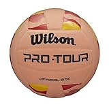 Pro Tour Vb Wilson Pro Tour VB Ball, Unisex-Adult, Dark Pink/Yellow, Official