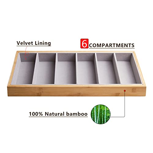 Natural bamboo Glasses Eyeglass Eyewear Sun glasses Sunglasses Box Storage Case Tray Display Showcase Organizer Box2