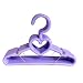 Brittany's My 5.5 Inch Wide Lavender Heart Hangers Compatible with American Girl Dolls and Wellie Wisher Dolls- Doll Clothes Hangers