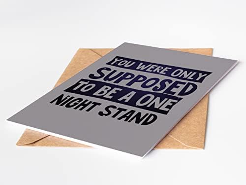 Funny anniversary card for him or her with envelope | Fun and joke present for birthday for husband or wife | Naughty card for Valentines Day | Dirty love card for boyfriend or girlfriend