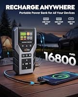 YaberAuto 6000A Portable Car Jump Starter with OBD2 Scanner, Code Reader — image 6