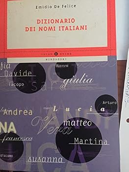 Paperback Dizionario dei nomi italiani (Oscar guide) [Italian] Book
