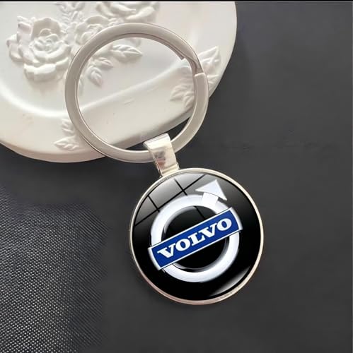 WENINETIES Porte-Clés de Voiture pour Volvo C70 Coupe Cabrio II 2009-2013, Accrocher dans Le Sac à Dos Métal Homme et Femme Anti-Perte Accessoires de Voiture