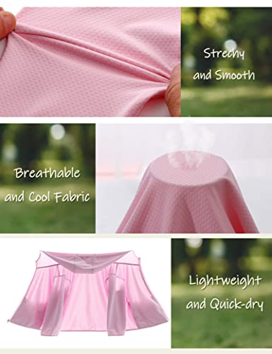 Tagihoo Kids Zipper Sun Protection Jacket Boys Girls Hooded Cooling Shirt Pockets Fishing Running Outdoor (Pink,150) #TOP3
