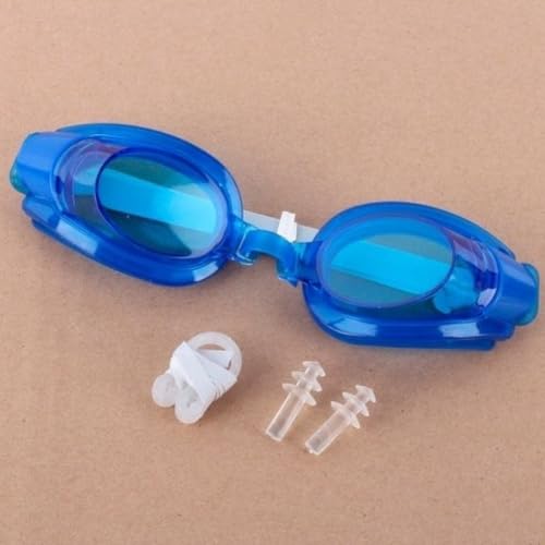 Óculos de Natação Infantil Classic, Ajustável Com Proteção Nasal e Ouvidos Oculos de Natação Proteçã