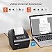 MUNBYN POS Printer, Receipt Printer USB Ethernet 80MM Thermal Printer P047, Impresora térmica, Black Supermarket POS Kitchen Printer with Auto Cutter Support Cash Drawer ESC/POS Windows System