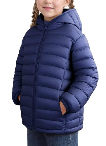 Coupe-vent compressible veste capuche enfants doudoune légère garçon fille
