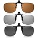 MOAZIFI 3 Stück Clip-On Polarisiert Sonnenbrille, UV400 Sonnenbrille...