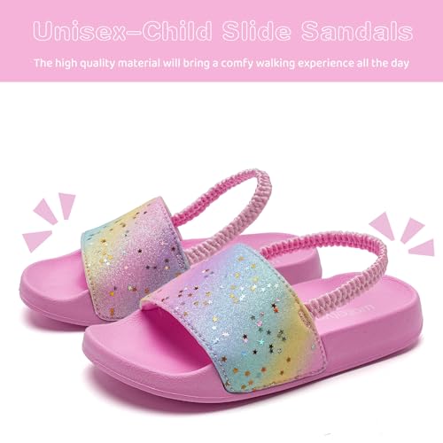 Image of WateLves Toddler Boys Girls Slides Sandals for Swim Beach Kids Water Shoes Casual Summer Slippers