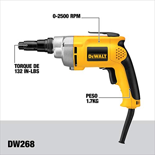 DEWALT Drywall Screw Gun, 6.5-Amp (DW268)