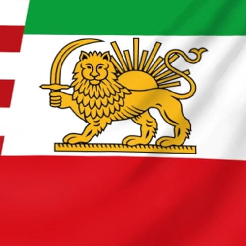 Estandarte Antiguo de Irán 150x240 cm de Alta Resistencia para Despachos y Oficinas 7