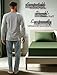 sesto senso Herren Schlafanzug Lang Baumwolle Pyjama Langarm Shirt mit Tasche Pyjamahose Zweiteilig Set Bunt Nachtwäsche XL Melange