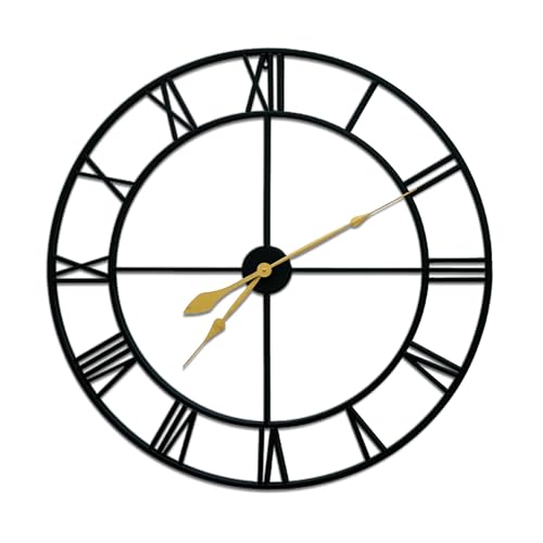 Blorple 36-inch Large Wall Clock with Roman Numerals