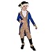Kids President George Washington Costume Childs History American Politician Suit Medium