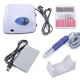 Gdrasuya10 Professional Nail Drill Machine, Electric Nail Drill Strong Marathon 35000 Rpm Manicure Pedicure Treatment 65W