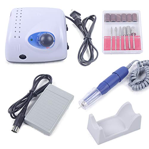 Gdrasuya10 Professional Nail Drill Machine, Electric Nail Drill Strong Marathon 35000 Rpm Manicure Pedicure Treatment 65W