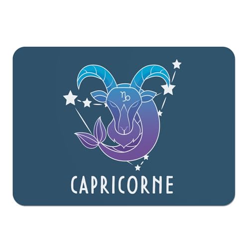 Set de table Capricorne en liège bleu grand format pour décoration de repas