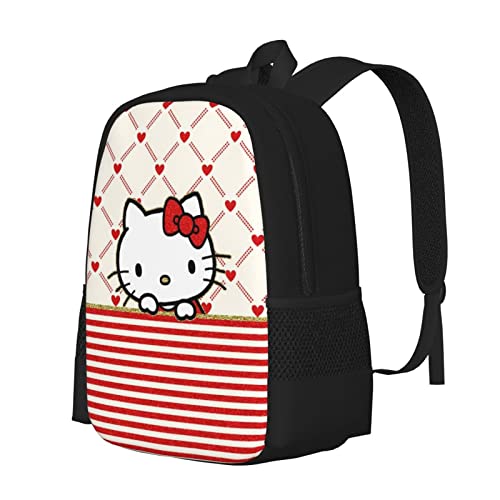 Fenti Cartoon Cute Cat Backpack 17 In Large Capacity Daypack Casual Travel Laptop Backpack For Women Girl #TOP1