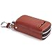 Produktbild MY Leder-Schlüsseletui Doppel-Reißverschluss-Auto-Schlüssel-Kasten-beiläufiger Multifunktionsschlüssel-Beutel-Mappe für Männer (Color : Brass, Size : S)
