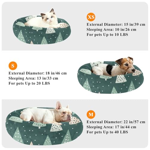 Panier pour chien sapin de Noël vert protégeant du froid taille S - 8