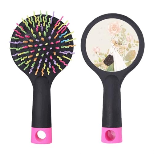 Brosse démêlante grand confort à coussin d'air motif fleur salon classique