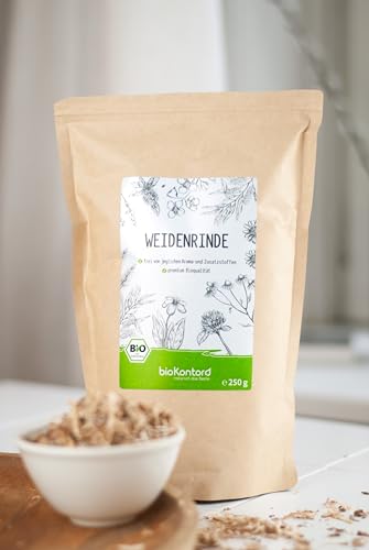 Weidenrinde BIO - Salix alba Tee geschnitten und getrocknet - loser Weidenrindentee bio von bioKontor (500 g)