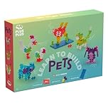 PLUS PLUS Building Blocks Toy - Learn to Build Pets, Includes 275 Colourful Pieces, Baseplate and Inspiring Guidebook, Kids Construction Toys, STEM Learning Resources - Girls and Boys Toys Age 5 Plus