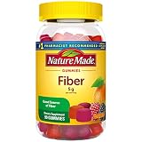 Nature Made Fiber Gummies 5 g per Serving, Fiber Supplement for Digestive Health Support, 90 Gummies