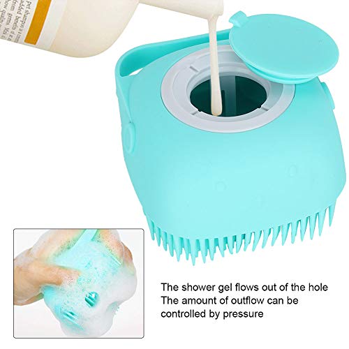 Escova de Pelo Curto para Gatos e Cães - Escova de Banho e Xampu para Animais de Estimação, Pente de